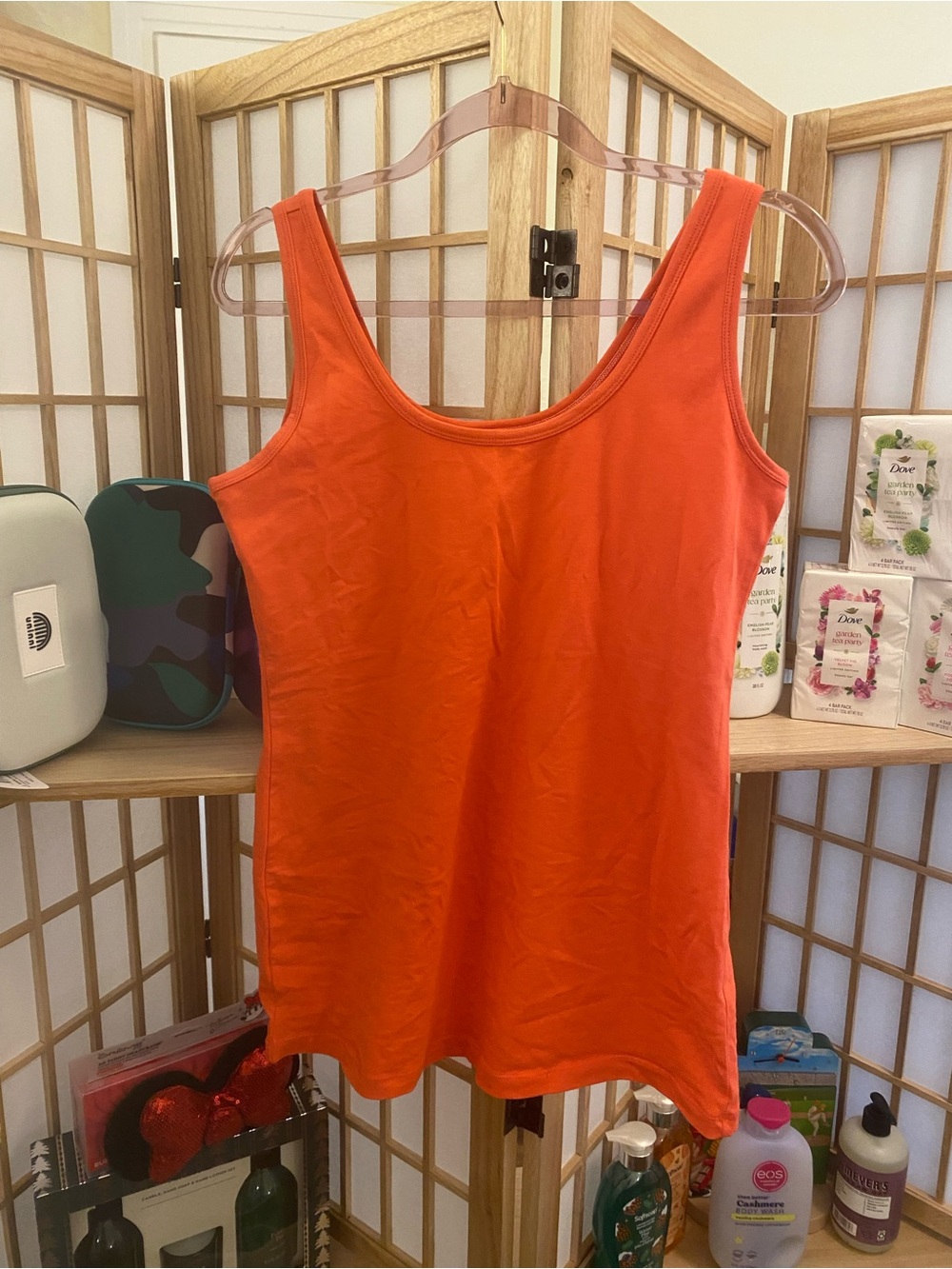 Maurices Bright Orange Scoop Neck Tank Top - M